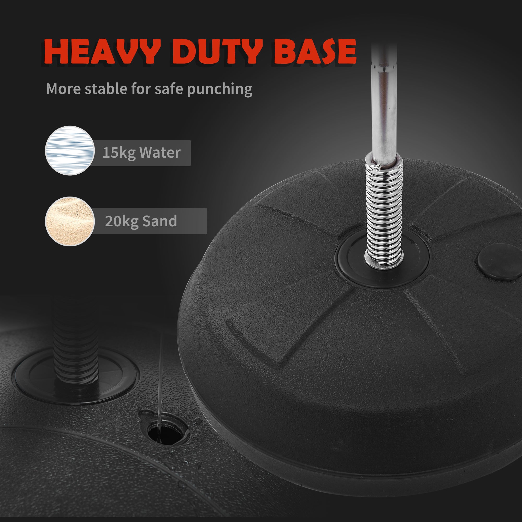 Training Boxing Punch Ball Set 125-145H x Φ43cm with Gloves Air Pump, 4-Position Adjustable Height Freestanding Boxing Speed Ball for Teenagers Exercise Training