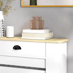 Fynco - 95.5H x 78Wcm Radiator Cover, with Drawer - White