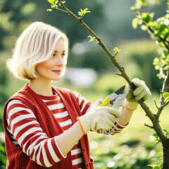 8" Garden Secateurs, Pruning Shears Heavy Duty with Sharp SK5 Blade, Bypass Pruners with Safety Lock and Non-Slip Handles, Lightweight & Ergonomic, Pruning Scissors for Precise Cutting