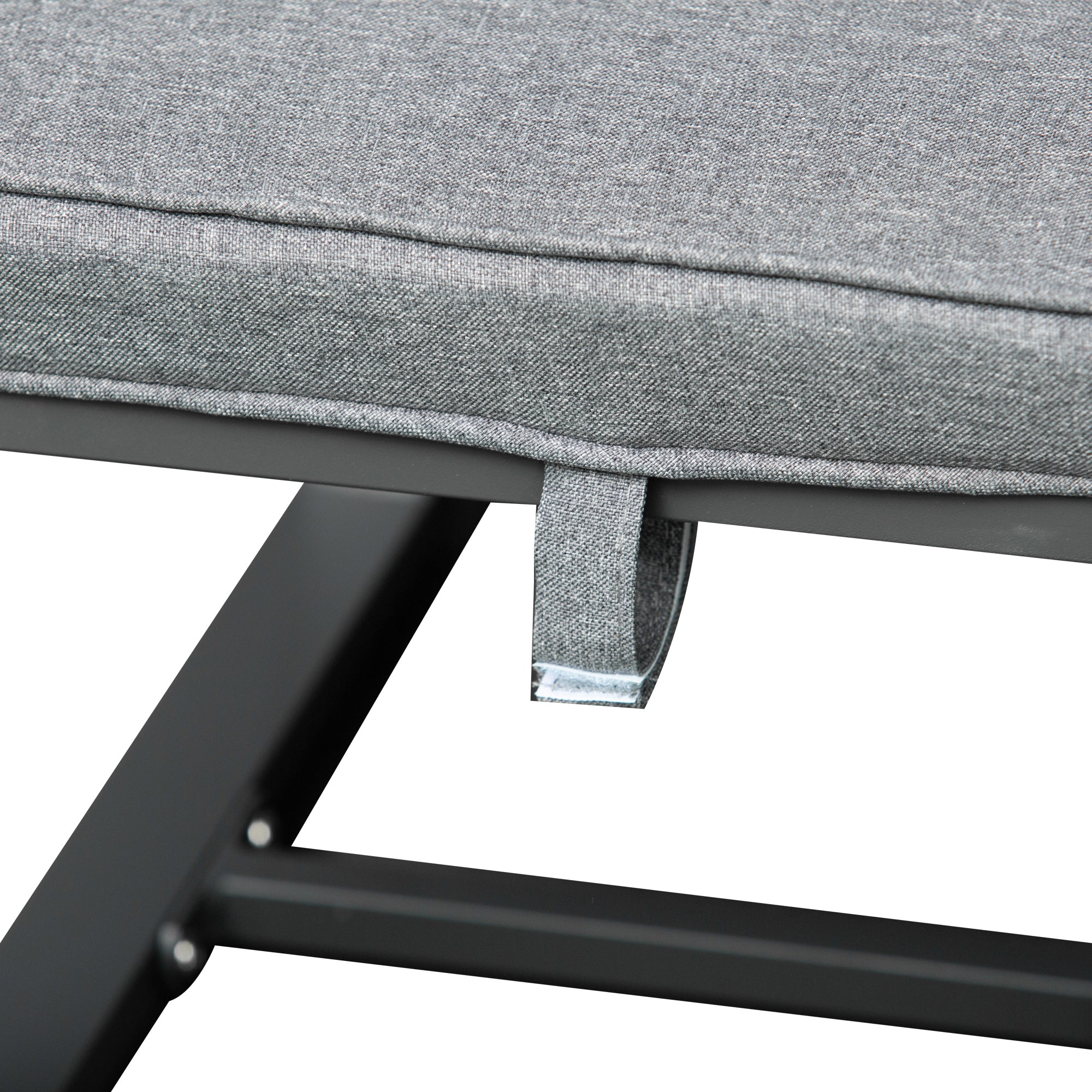 9PCs Patio Aluminium Dining Set, Space Saving Cube Set with 4 Chairs, 4 Ottoman, Cushions, 8 Seater Garden Furniture